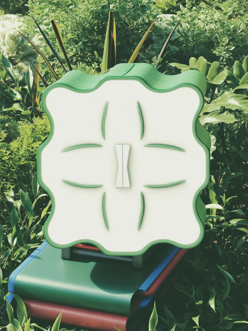 Illustration: Entwurf eines markenlosen faltbaren Picknick-Accessoires